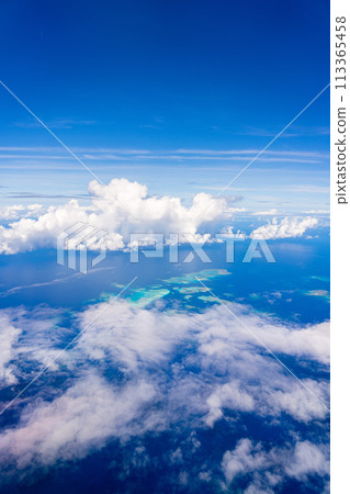 飛行度假村 暑假 旅行 飛機 Sea Wing 入境窗口 雲島 海灘 珊瑚 113365458