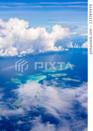 飛行度假村 暑假 旅行 飛機 Sea Wing 入境窗口 雲島 海灘 珊瑚 113365459