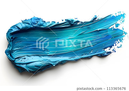 Blue and White Abstract Artwork Generative AI 113365676