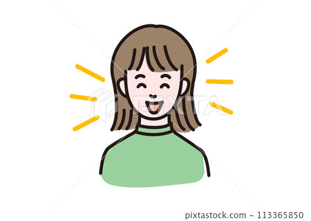 一個微笑和歡喜的女人 一個微笑和歡喜的女人 113365850