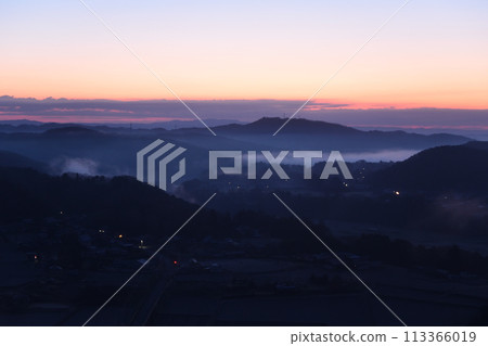 Sea of clouds in Kamakurayama, Motegi, Tochigi prefecture 113366019