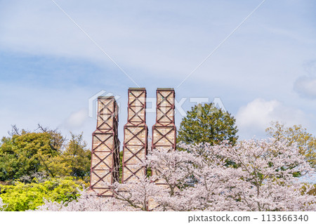 【靜岡縣】櫻花盛開的韭山反射爐 113366340