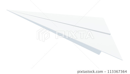 3D material_paper airplane_transparent background 3D material_paper airplane_transparent background 113367364