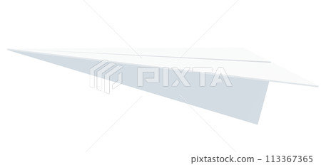 3D material_paper airplane_transparent background 3D material_paper airplane_transparent background 113367365