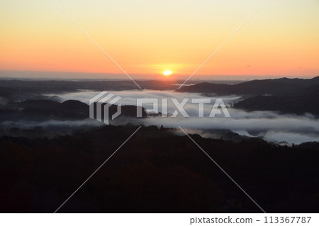 Sea of clouds in Sannozan Natural Park, Hitachi Omiya, Ibaraki Prefecture 113367787