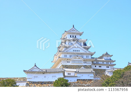 兵庫縣姬路市國寶姬路城風景 113367956