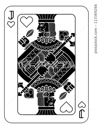 Playing Cards Deck Pack Jack Of Hearts Card Design Playing Cards Deck Pack Jack Of Hearts Card Design 113369266