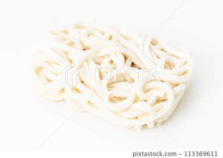 Frozen udon on a white background 113369611