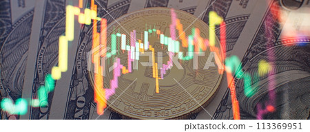 Business success and growth concept.Stock market business graph chart on digital screen. Business success and growth concept.Stock market business graph chart on digital screen. 113369951