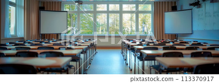 room for holding seminars and training sessions for training employees or students 113370917