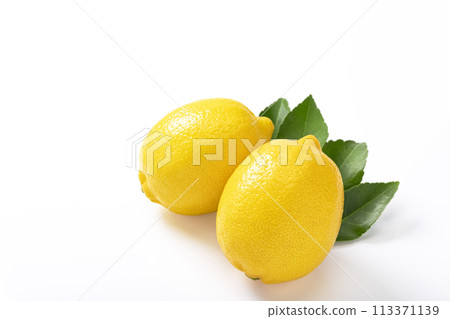 White background lemon 113371139