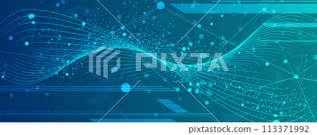 The abstract technology background for science and business presentation. Vector Art. The abstract technology background for science and business presentation. Vector Art. 113371992