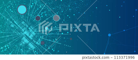 The abstract technology background for science and business presentation. Vector Art. 113371996