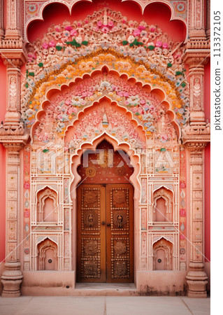 Ornamental door in India 113372105