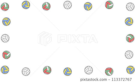 Volleyball frame_4K size Volleyball frame_4K size 113372767