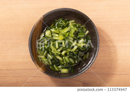 切碎的醃京魚菜 113374947