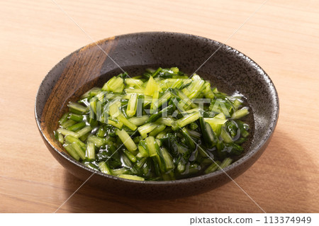 切碎的醃京魚菜 113374949