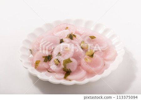 切碎的醃日菜 113375094