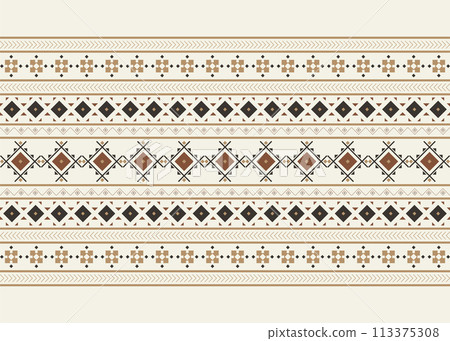 ethnic pattern texture design background print abstract seamless vector textile. ethnic style illustration graphic fabric ornament geometric decorative decoration art wallpaper. ethnic art floral. ethnic pattern texture design background print abstract seamless vector textile. ethnic style illustration graphic fabric ornament geometric decorative decoration art wallpaper. ethnic art floral. 113375308