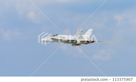 US Navy F/A-18C Hornet taking off 113375907