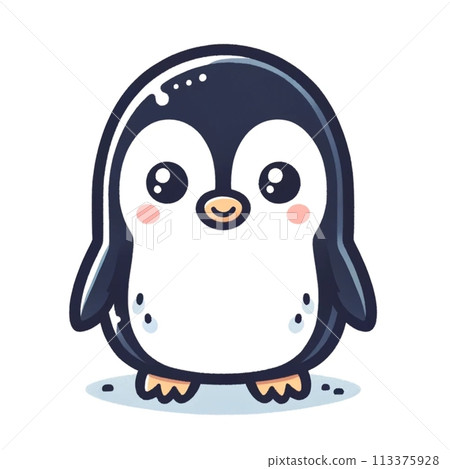 可愛的帝企鵝寶寶 可愛的帝企鵝寶寶 113375928