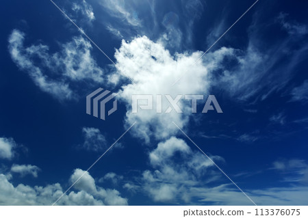 藍天和白色雲彩 藍天和白色雲彩 113376075