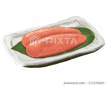 Cod roe (with plate) 113376883