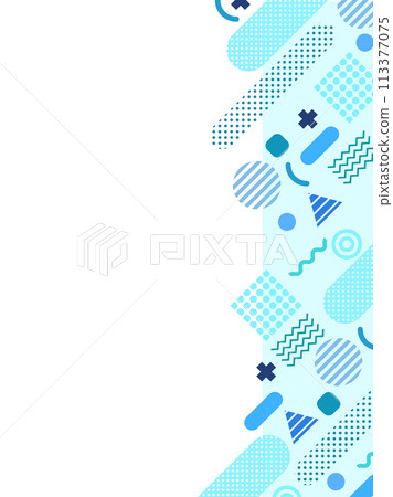 具有流行幾何圖案風格的垂直背景 113377075