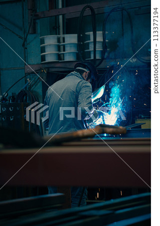 Factory welder 113377194