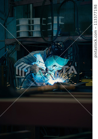 Factory welder Factory welder 113377198