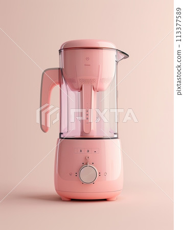 Modern Blender with Measuring Pitcher on white Background. 113377589
