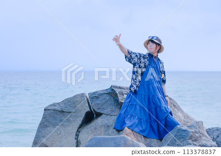 女人在度假 113378837