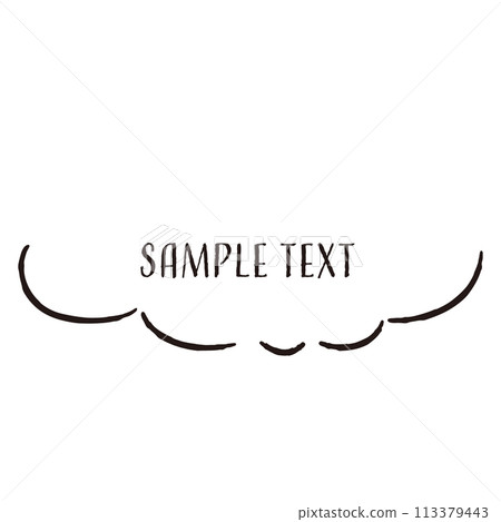 簡單時尚的手繪語音氣泡(橫寫) 簡單時尚的手繪語音氣泡(橫寫) 113379443