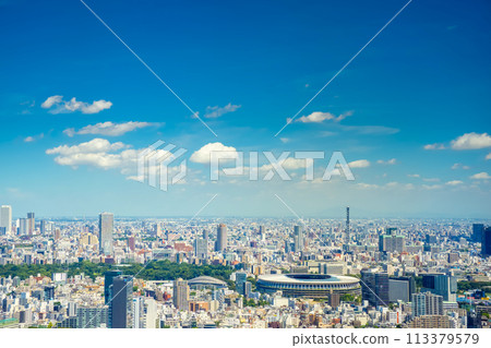 面向國家體育場的城市景觀 面向國家體育場的城市景觀 113379579