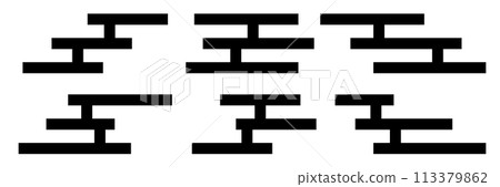日本模式日本紙模式圖標 日本模式日本紙模式圖標 113379862
