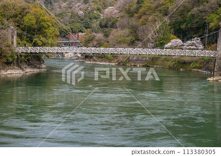 Uji River Suspension Bridge Amagase Bridge 113380305