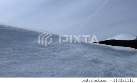 earth covered with snow 113381112