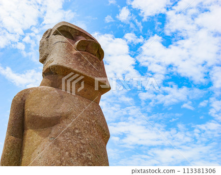 摩艾雕像復活節島藍天 113381306