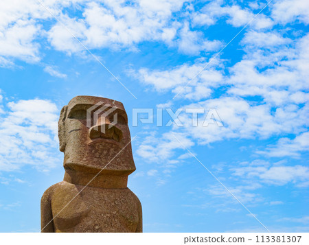 摩艾雕像復活節島人物空間右側 113381307