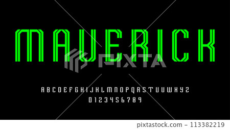 Set of alphabets font letters and numbers Set of alphabets font letters and numbers 113382219