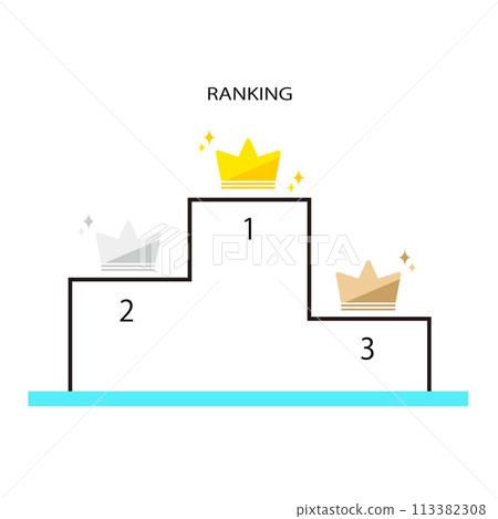 Cute podium vector material 113382308