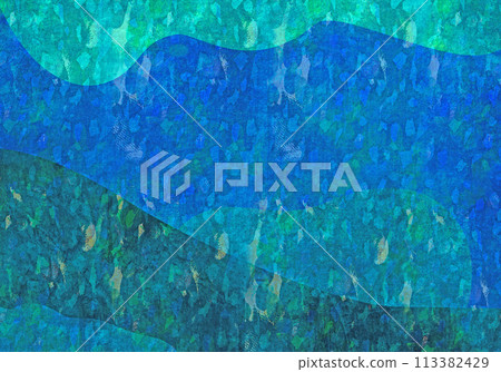 Blue background with washi paper texture Blue background with washi paper texture 113382429