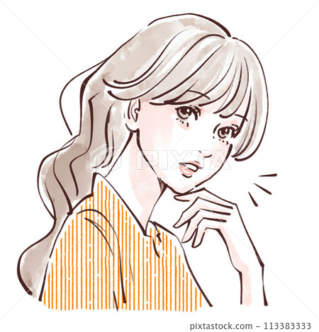 婦女和女孩插畫素材 113383333