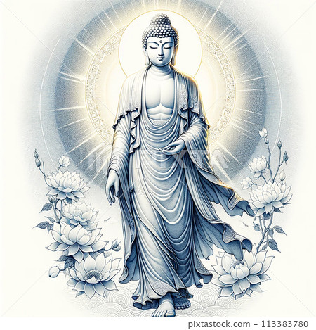 Walking Amida Buddha 113383780