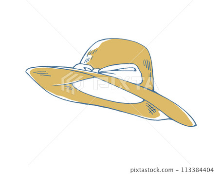 草帽的簡單圖解 113384404