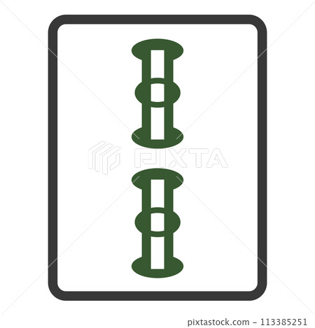 Mahjong tile (pai) 2so 113385251