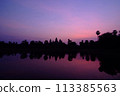 Sunrise at  Angkor Wat is a Buddhist temple complex in Siem Reap, Cambodia 113385563