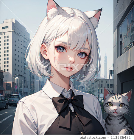 Cat girl Cat girl 113386481