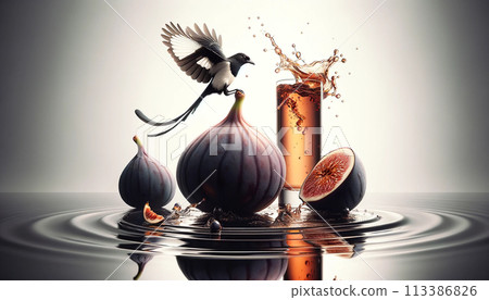 Very delicious figs, fig juice, fig orchard, fig party, commercial fig pictures, fig dessert feast, fig season 113386826