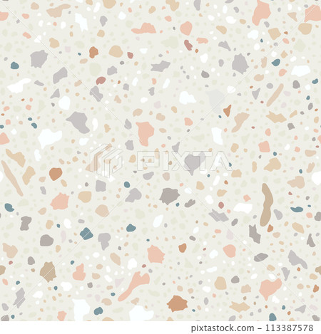 Terrazzo Marble Modern Trendy Seamless Pattern 113387578